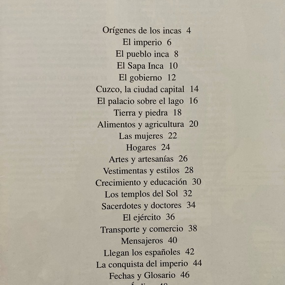 Los Incas Mirando la Historia Reading Resource Book - Picture 8 of 11